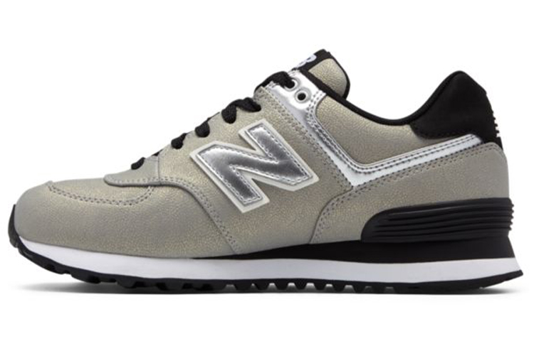 Buy (W) 新百伦574系列季节闪光运动鞋“银色” WL574SFI