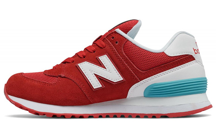 Buy (W) New Balance 574 Series Zapatillas de Gamuza Rojas WL574CNC