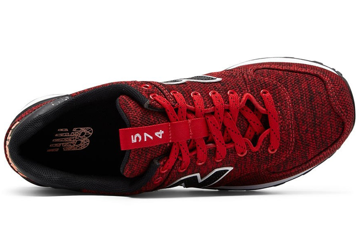 Lookbook New Balance NB 574 低筒 跑步鞋 女款 紅色