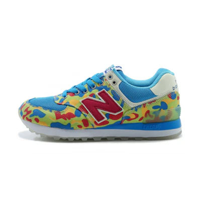 (W) NB 574 Sneakers Blue/ 'Yellow'