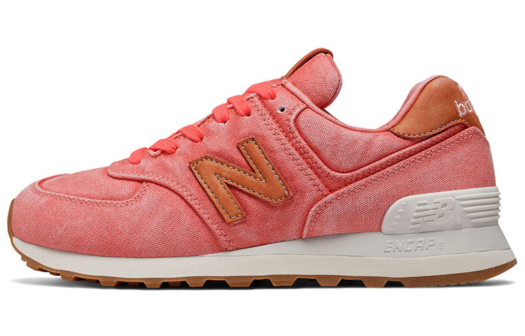 Buy (Women) New Balance 574 Stone Wash 'Orange White' WL574WTR