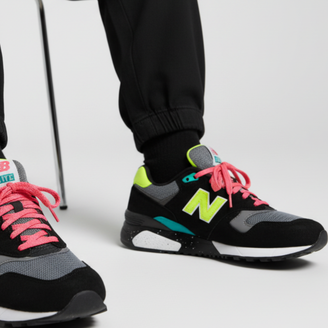 Order (W) New Balance 580 Elite 'Hitam Neon' WRT580BK