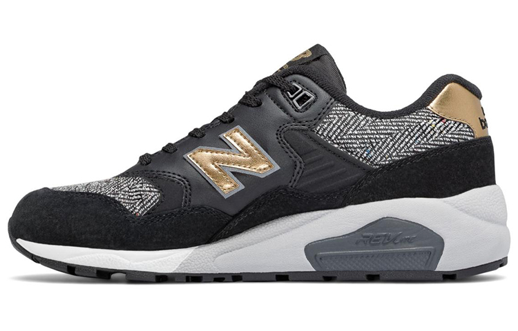 Buy (W) 뉴발란스 580 시리즈 '블랙 골드' 스니커즈 WRT580CD