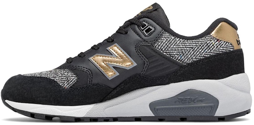 (W) 뉴발란스 580 시리즈 '블랙 골드' 스니커즈 WRT580CD Buy (W) 뉴발란스 580 시리즈 '블랙 골드' 스니커즈 WRT580CD
