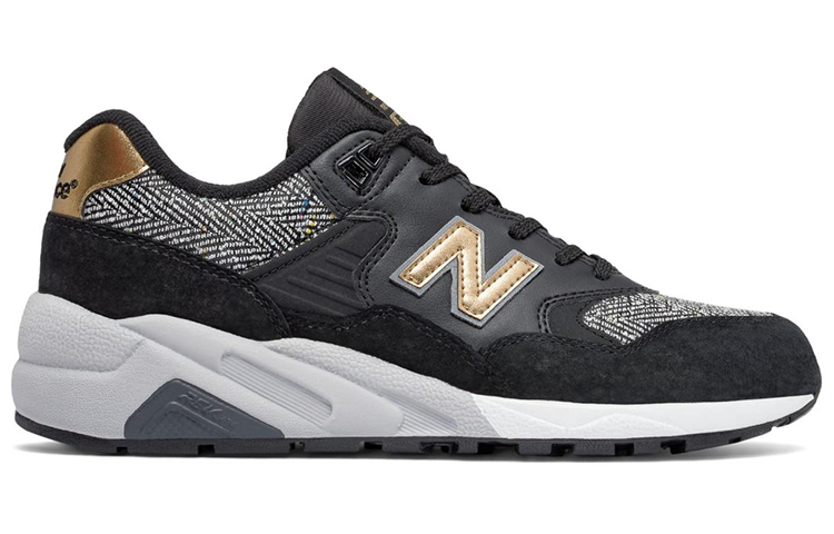 Order (W) 뉴발란스 580 시리즈 '블랙 골드' 스니커즈 WRT580CD