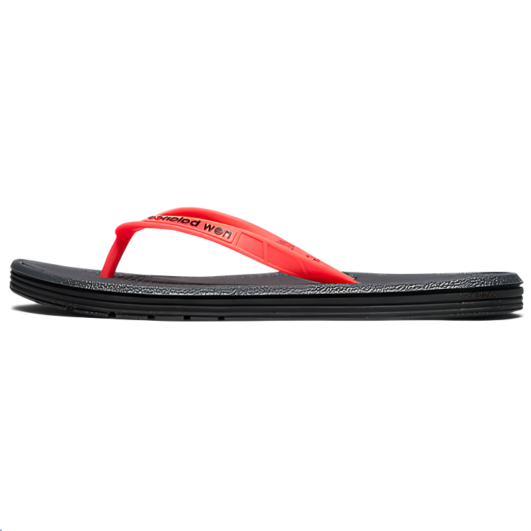 (Women) New Balance 6076 Series Black Red Slippers 'Black Red' W6076BKI