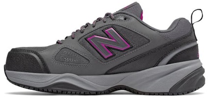 (Women) New Balance Steel Toe 627 v2 Leather 'Black Gray Pink' WID627P2 (Women) New Balance Steel Toe 627 v2 Leather 'Black Gray Pink' WID627P2