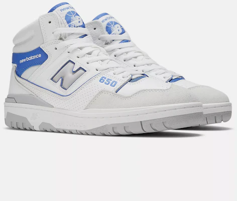 (W) New Balance 650 高筒休閒鞋 白藍 男女款 白色 BB650RWI-D Order (W) New Balance 650 高筒休閒鞋 白藍 男女款 白色 BB650RWI-D