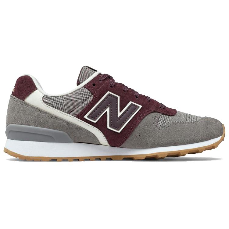 (W) NB 696 Glen Check Plaid 'Gray Wine Red White' 圖 2