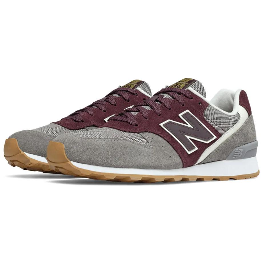 (W) NB 696 Glen Check Plaid 'Gray Wine Red White' 圖 3