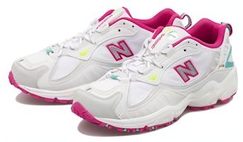 (W) ニューバランス 703 ホワイト/ハイピンク WL703BF Lookbook (W) ニューバランス 703 ホワイト/ハイピンク WL703BF