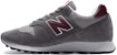 (W) New Balance 855 Buatan England 'Kelabu Burgundy' W855GRY