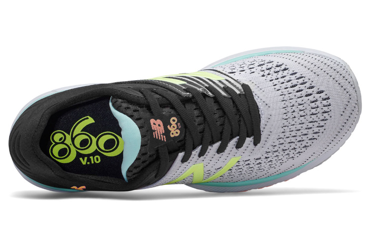 Lookbook (W) New Balance 860v10 Negro/Amarillo/Gris W860D10
