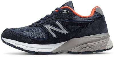(Women) New Balance 990v4 Made in USA 'Navy Orange' W990NV4 (Women) New Balance 990v4 Made in USA 'Navy Orange' W990NV4