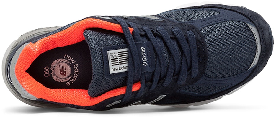 (W) New Balance 990v4 Buatan USA 'Navy Orange' W990NV4 Lookbook (W) New Balance 990v4 Buatan USA 'Navy Orange' W990NV4