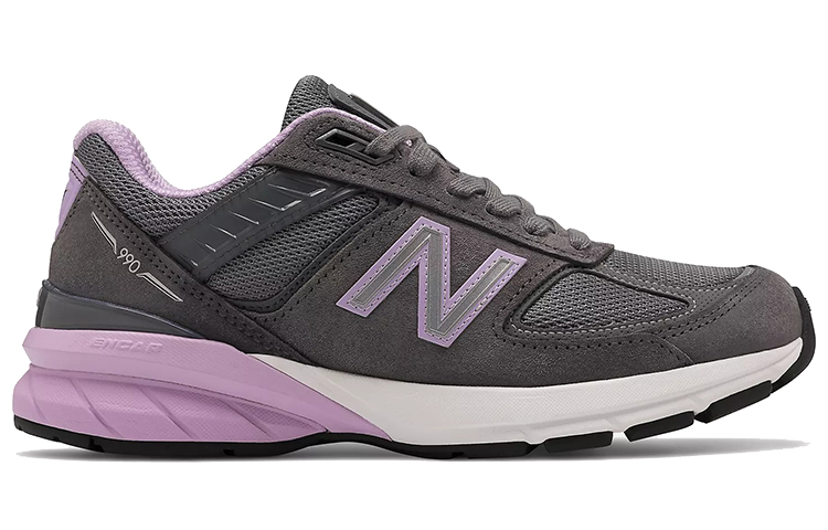 Order (W) New Balance 990v5 Buatan USA 'Lead Dark Violet Glow' W990DV5