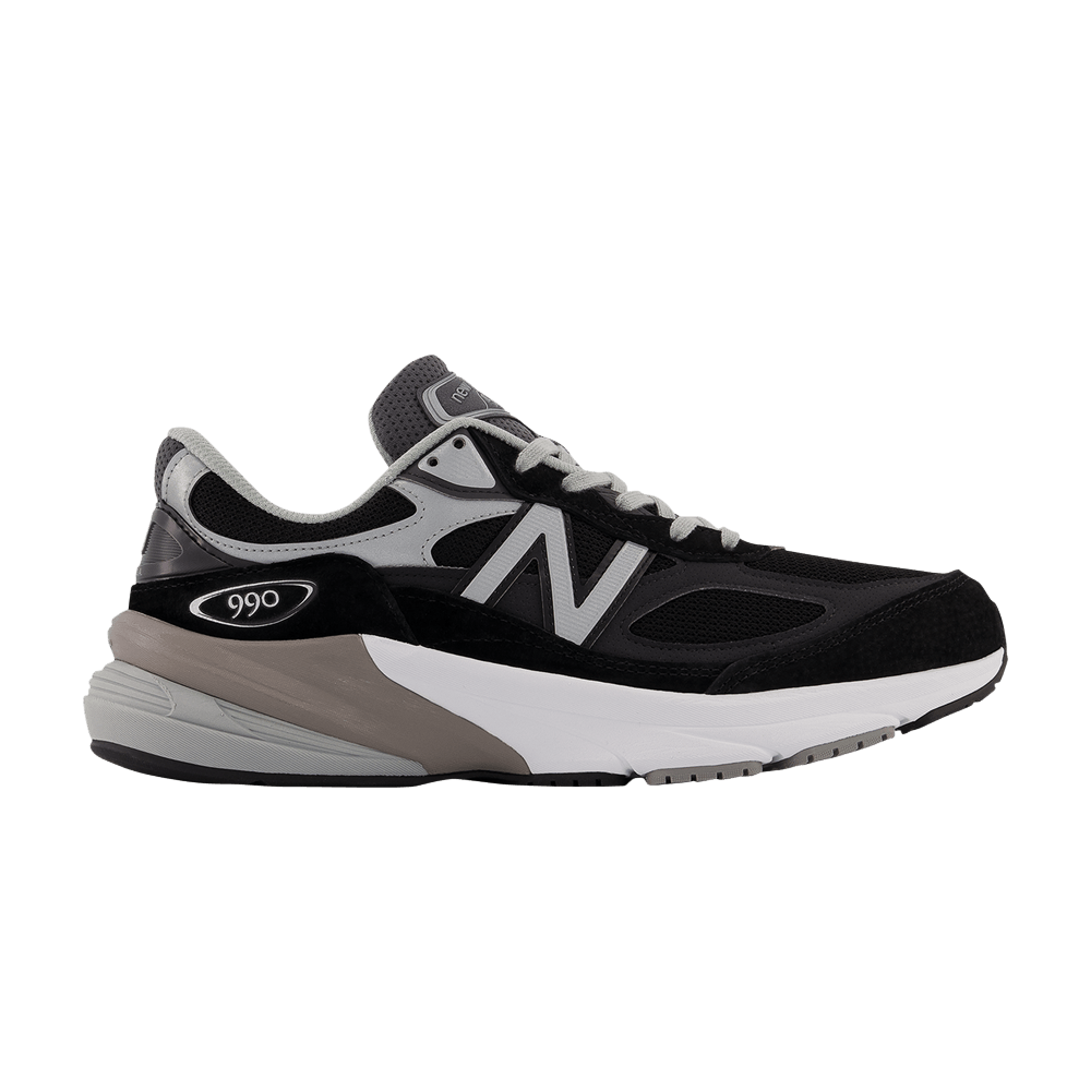 (Women) New Balance 990v6 Made in USA 2A Wide 'Black Silver' W990BK6-2A