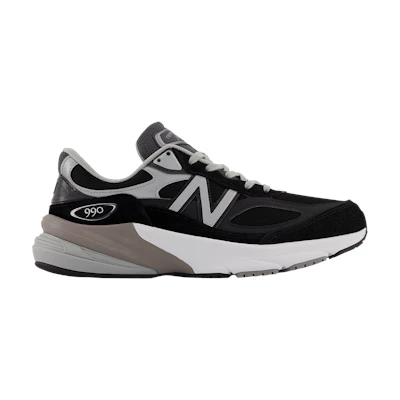 (W) NB 990v6 Made in USA 4E Wide 'Black Silver'