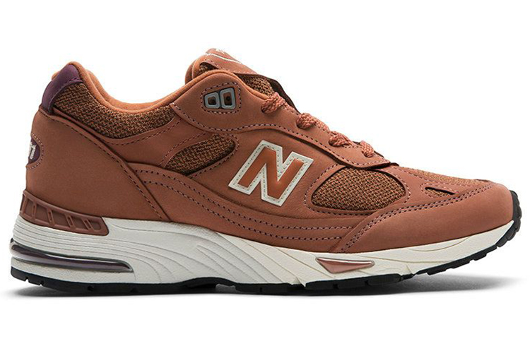 (W) NB 991 Series Breathable Wear-resistant Cozy Low Tops Sports Brown 'Red' 圖 2