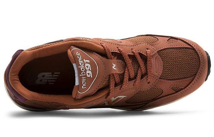 Lookbook New Balance NB 991 舒適 耐磨透氣 低幫 運動跑步鞋 女款 紅棕色 英產