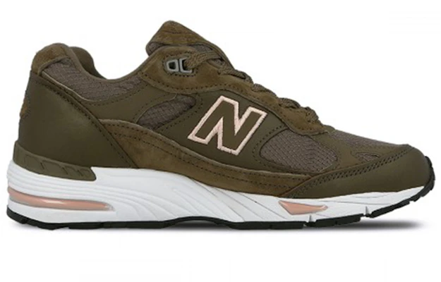New Balance 991系列 減震防滑 低筒運動跑步鞋 女款 橄欖色 英產 Order New Balance 991系列 減震防滑 低筒運動跑步鞋 女款 橄欖色 英產