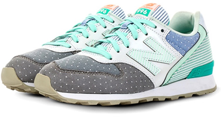 New Balance 996系列 復古百搭 低幫休閒跑步鞋 女款 白綠色 Lookbook New Balance 996系列 復古百搭 低幫休閒跑步鞋 女款 白綠色