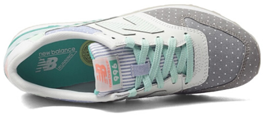 New Balance 996系列 復古百搭 低幫休閒跑步鞋 女款 白綠色 Shop New Balance 996系列 復古百搭 低幫休閒跑步鞋 女款 白綠色