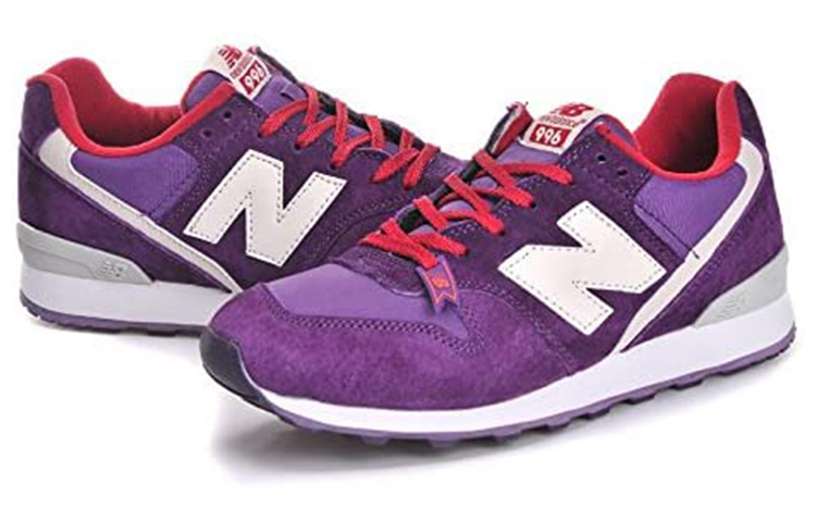 Lookbook New Balance 996系列 減震防滑 復古低筒運動跑步鞋 女款 紫色