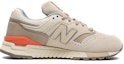 Lookbook New Balance NB 997 低幫 跑步鞋 女款 米黃色 B寬