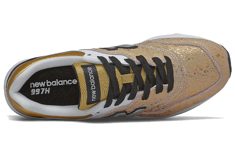 Lookbook New Balance NB 997H 低幫 跑步鞋 女款 金灰色