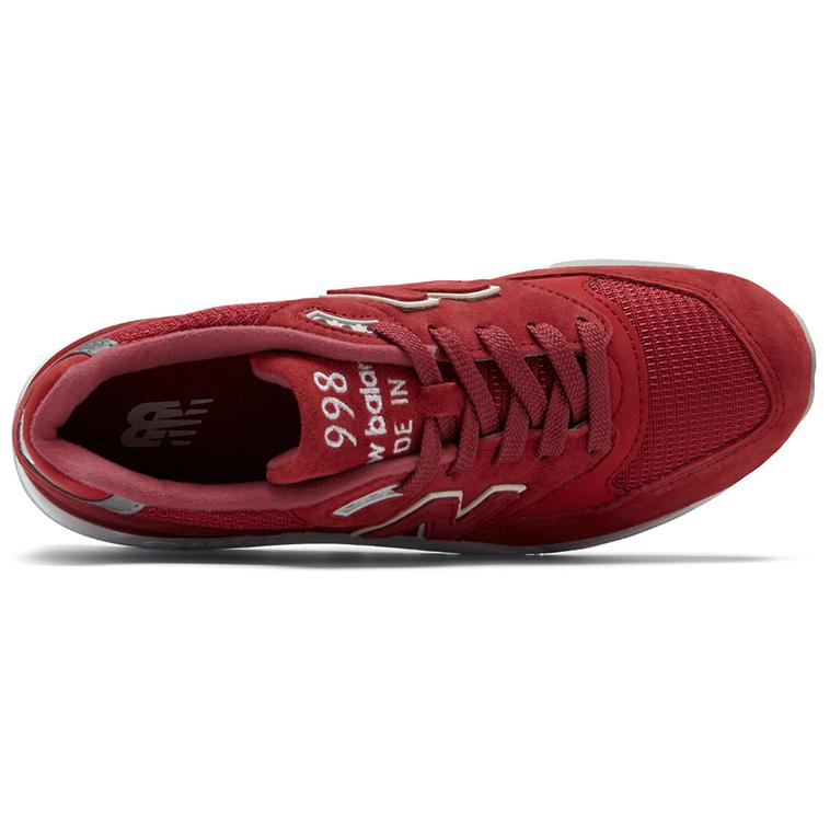 Lookbook New Balance NB 998 低幫 跑步鞋 女款 紅色