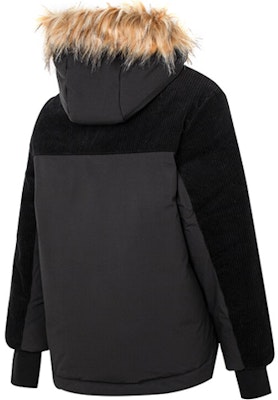 (W) New Balance Jaket Hitam Corduroy Hooded Down dengan Trim Bulu. AWJ24306-BK Lookbook (W) New Balance Jaket Hitam Corduroy Hooded Down dengan Trim Bulu. AWJ24306-BK