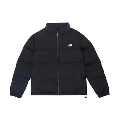 (Women) New Balance Black Full-Zip High-Neck Long-Sleeve Down Jacket AWJ34303-BK