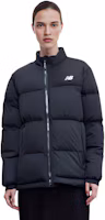 Purchase (Women) New Balance Black Full-Zip High-Neck Long-Sleeve Down Jacket AWJ34303-BK