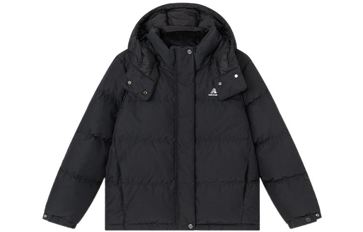 Order (Women) New Balance  Black Insulated Down Jacket with Logo and Hood. 5PC44172-BK