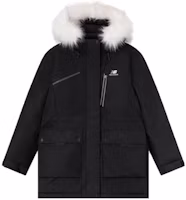 Order (W) New Balance 黑色連帽羽絨外套附羊羔絨領口. 5PC44432-BK