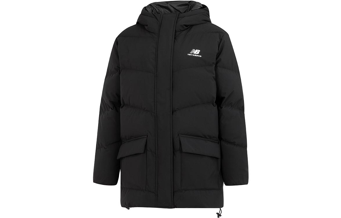 Order (W) 新百伦 黑色羽绒夹克带对比Logo印花. AWJ23333-BK