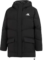 Order (W) New Balance 黑色羽絨外套對比標誌印花款式. AWJ23333-BK