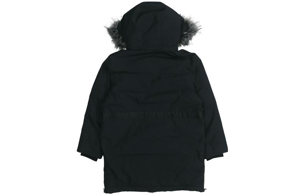 Lookbook (Women) New Balance  Black Puffer Jacket with Logo Print and Zipper Hoodie. NP943092-BK
