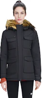 Shop (Women) New Balance Black Solid Color Hooded Zipper Down Jacket NPD44152-BK