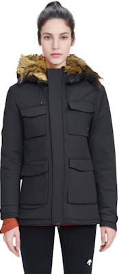 (W) New Balance 黑色纯色连帽拉链羽绒夹克 NPD44152-BK Shop (W) New Balance 黑色纯色连帽拉链羽绒夹克 NPD44152-BK