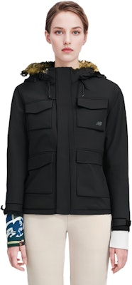 (W) New Balance 黑色纯色连帽拉链羽绒夹克 NPD44152-BK Purchase (W) New Balance 黑色纯色连帽拉链羽绒夹克 NPD44152-BK