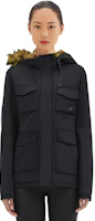 Sizing (Women) New Balance Black Solid Color Hooded Zipper Down Jacket NPD44152-BK