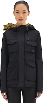 (W) New Balance 黑色纯色连帽拉链羽绒夹克 NPD44152-BK Sizing (W) New Balance 黑色纯色连帽拉链羽绒夹克 NPD44152-BK