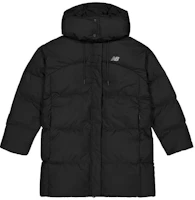 Order (Women) New Balance Black Solid Color Zip-Up Hooded Down Jacket NPD48112-BK