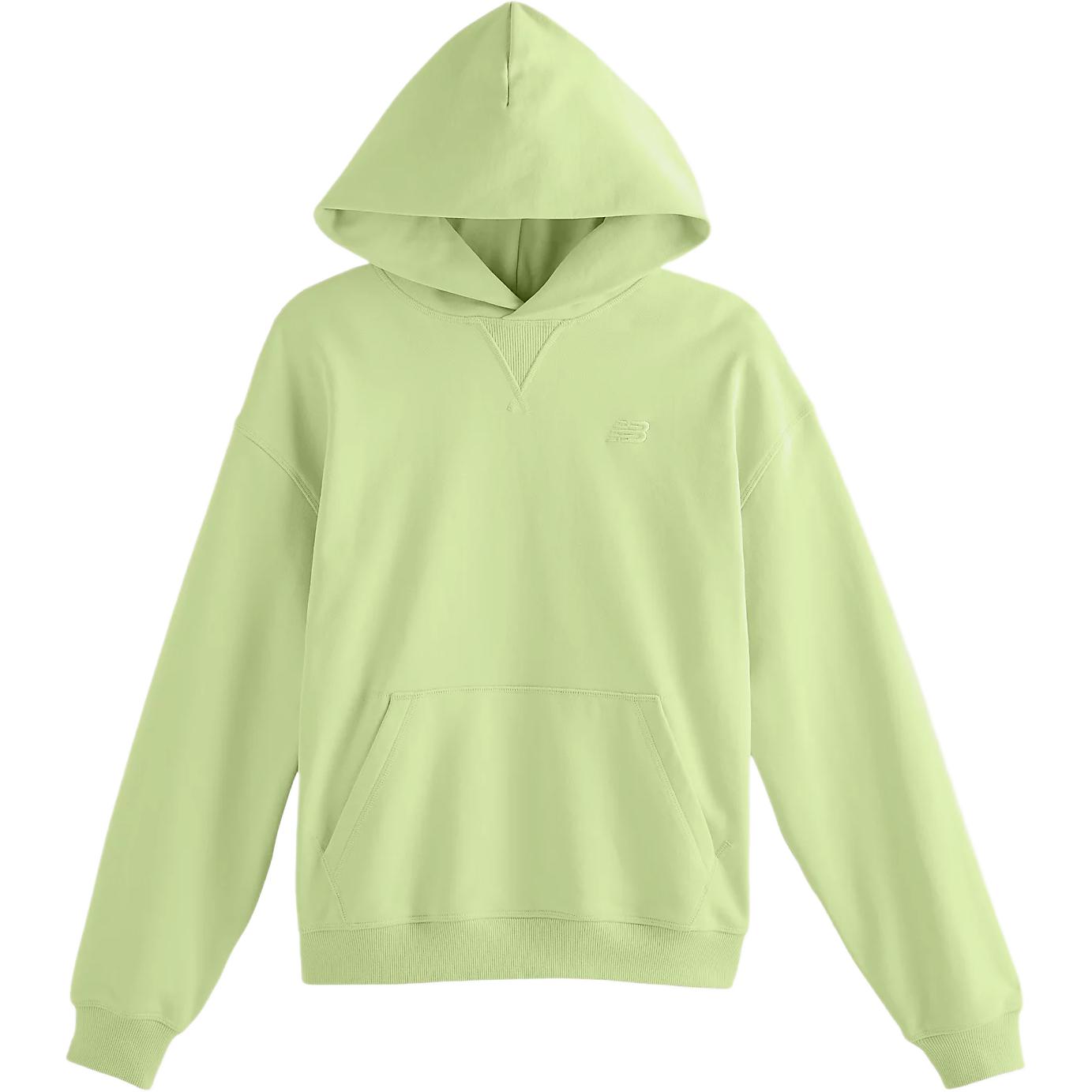 (Women) New Balance  Fluorescent Yellow Cotton Hoodie, Comfortable and Stylish. WT41537-LLT