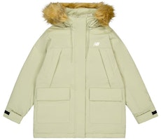 (Women) New Balance Green Windproof Hooded Down Jacket. AWJ34305-FUG (Women) New Balance Green Windproof Hooded Down Jacket. AWJ34305-FUG