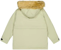 Lookbook (Women) New Balance Green Windproof Hooded Down Jacket. AWJ34305-FUG