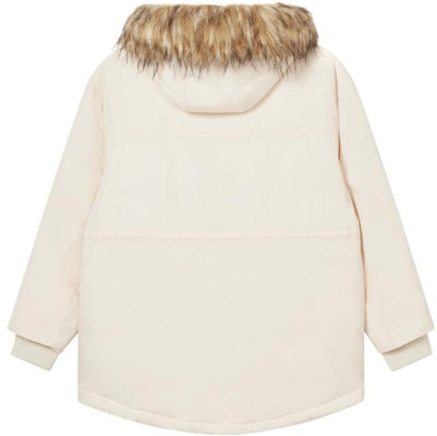 (W) Chaqueta Acolchada New Balance con Capucha y Cremallera Oculta Blanco Crema. AWJ23330-TCM Lookbook (W) Chaqueta Acolchada New Balance con Capucha y Cremallera Oculta Blanco Crema. AWJ23330-TCM