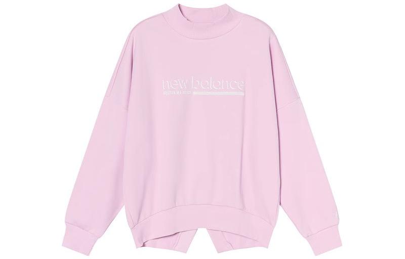 (Women) New Balance  High-Neck Sweatshirt Pink - Sports Lifestyle Series. NC94E032-VIO